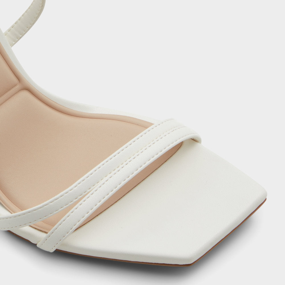 Stiletto heel Phaedra in White - Strappy stiletto sandal