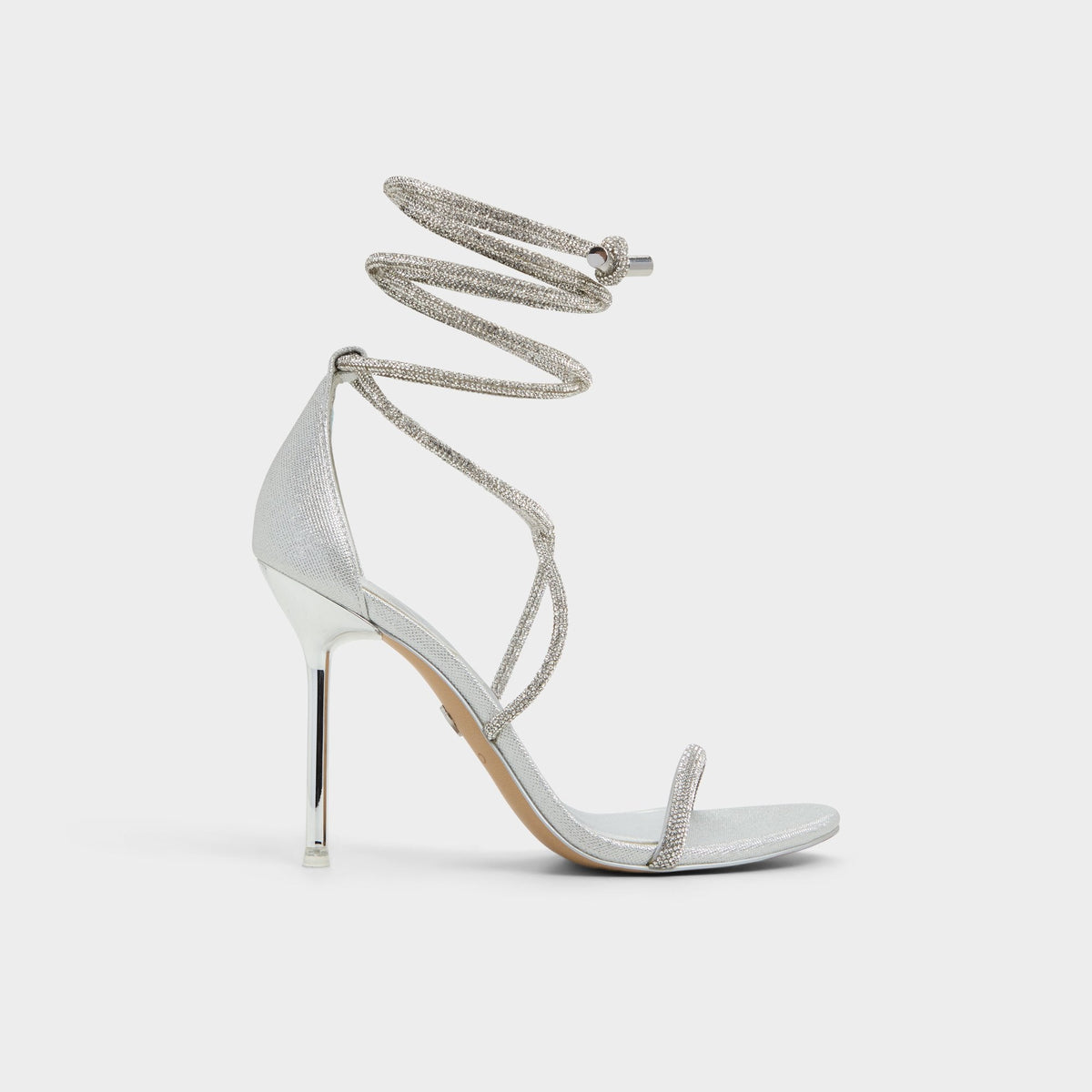Stiletto heel Caladonia Silver Women's Iridescent metallics - Strappy heeled sandal