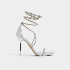 Stiletto heel Caladonia Silver Women's Iridescent metallics - Strappy heeled sandal