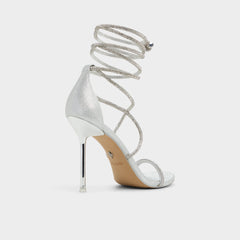 Stiletto heel Caladonia Silver Women's Iridescent metallics - Strappy heeled sandal