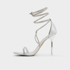 Stiletto heel Caladonia Silver Women's Iridescent metallics - Strappy heeled sandal