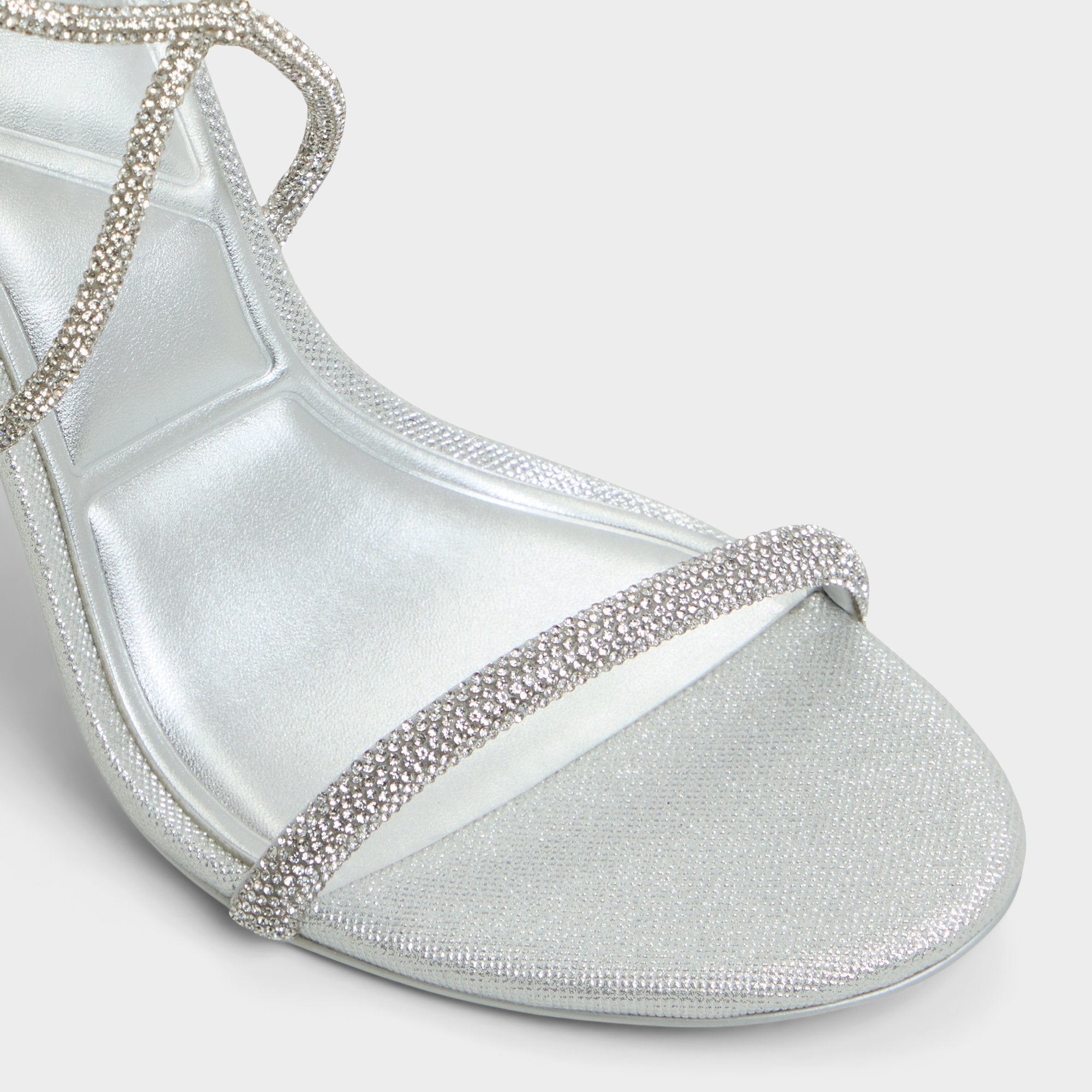 Stiletto heel Caladonia Silver Women's Iridescent metallics - Strappy heeled sandal