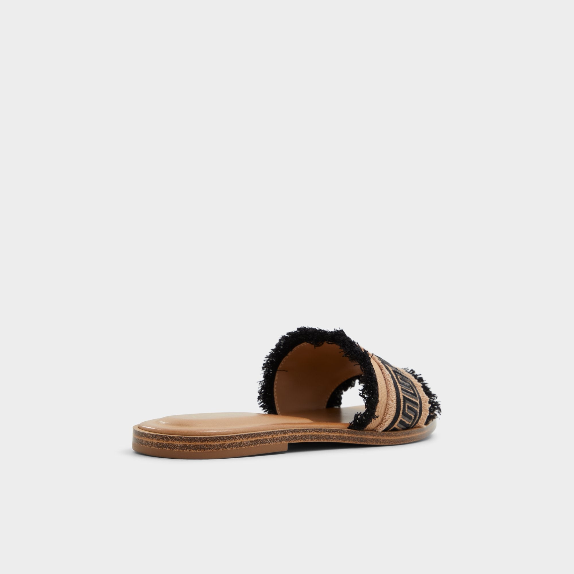 Nalani Open Black Women's Flats - Slide sandal