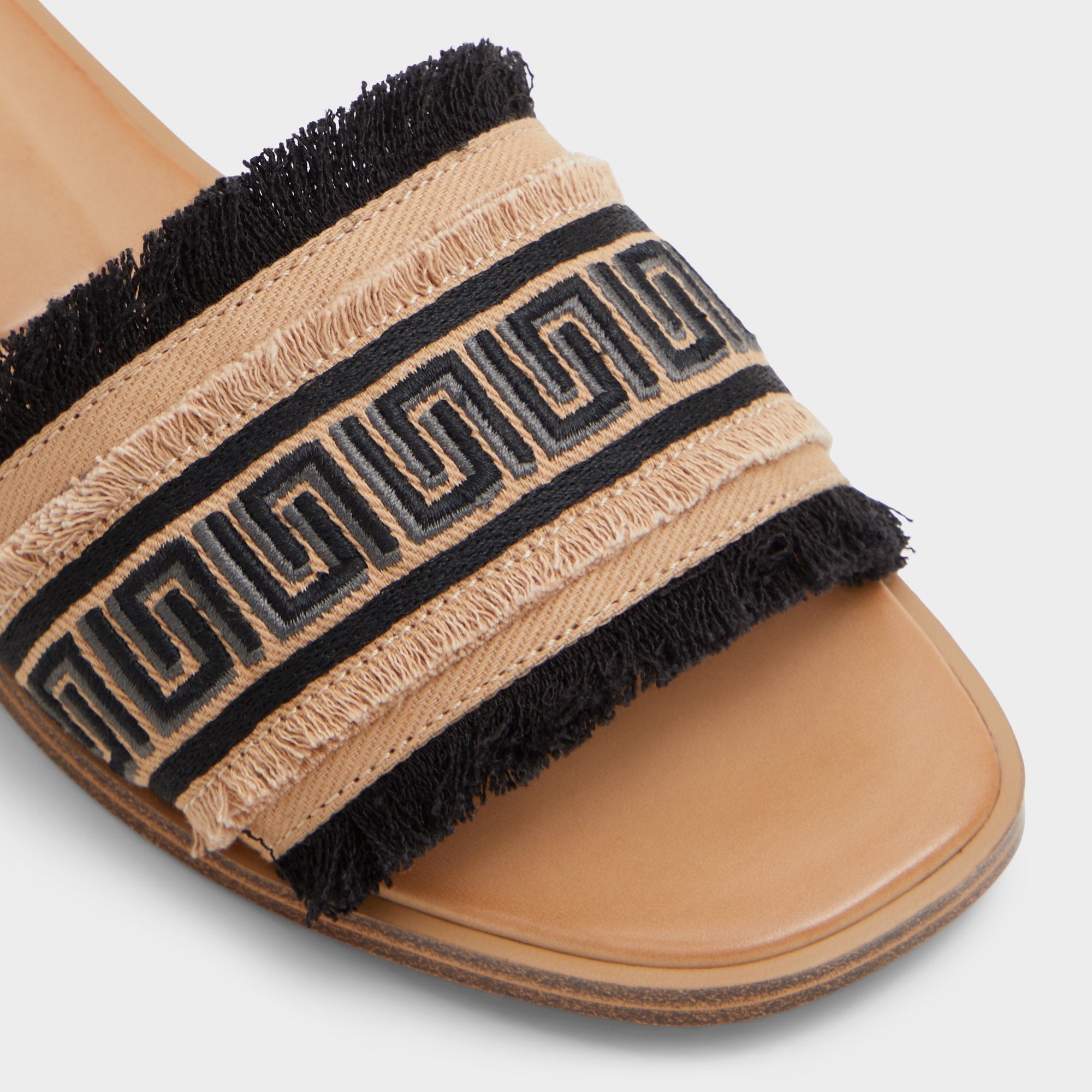 Nalani Open Black Women's Flats - Slide sandal