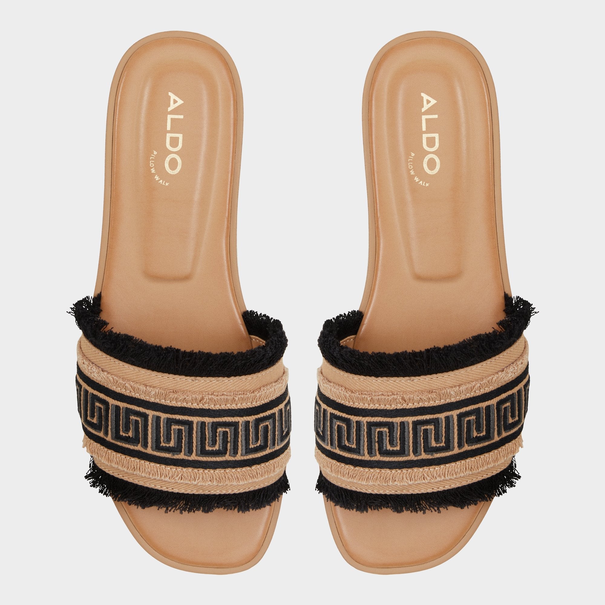 Nalani Open Black Women's Flats - Slide sandal