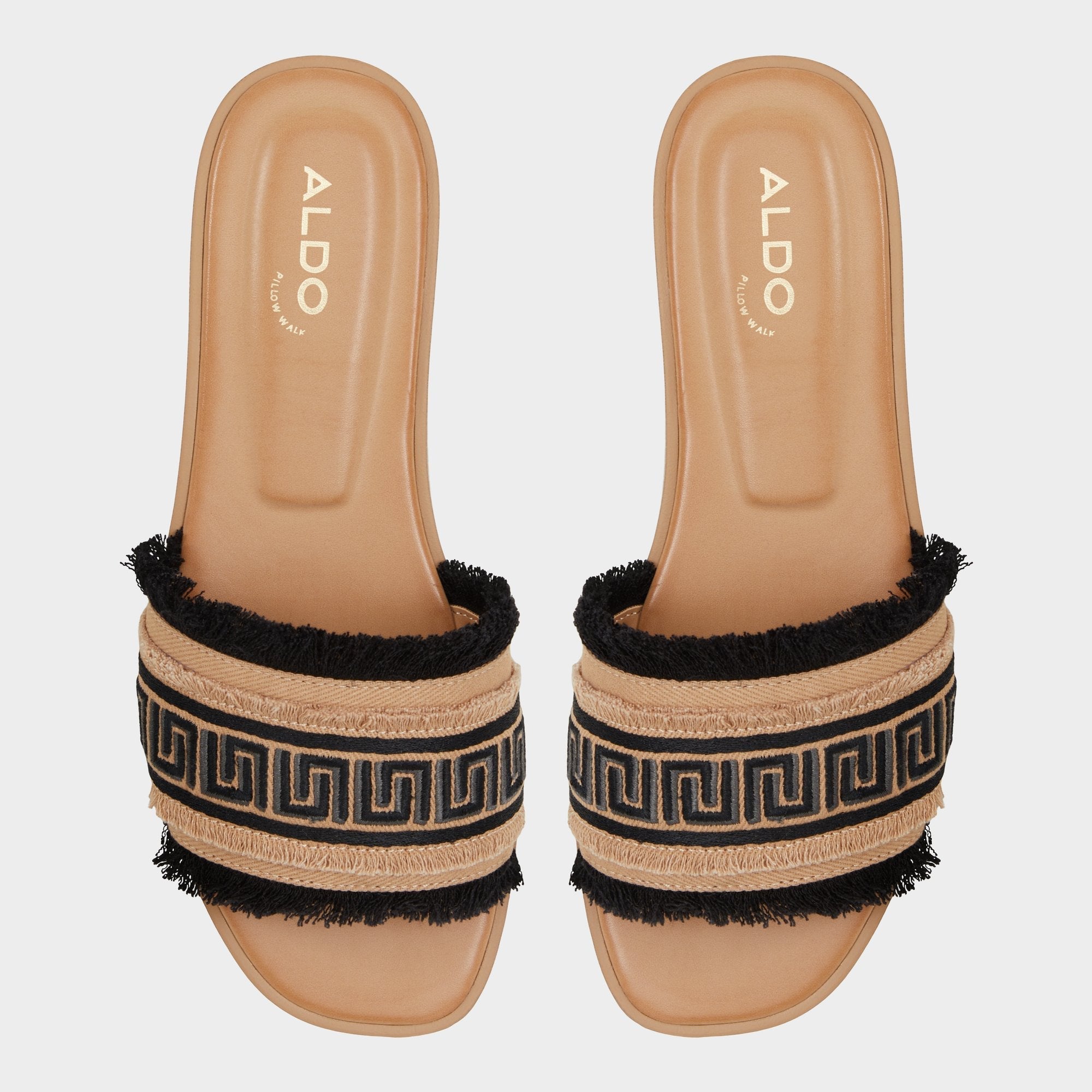 Nalani Open Black Women's Flats - Slide sandal