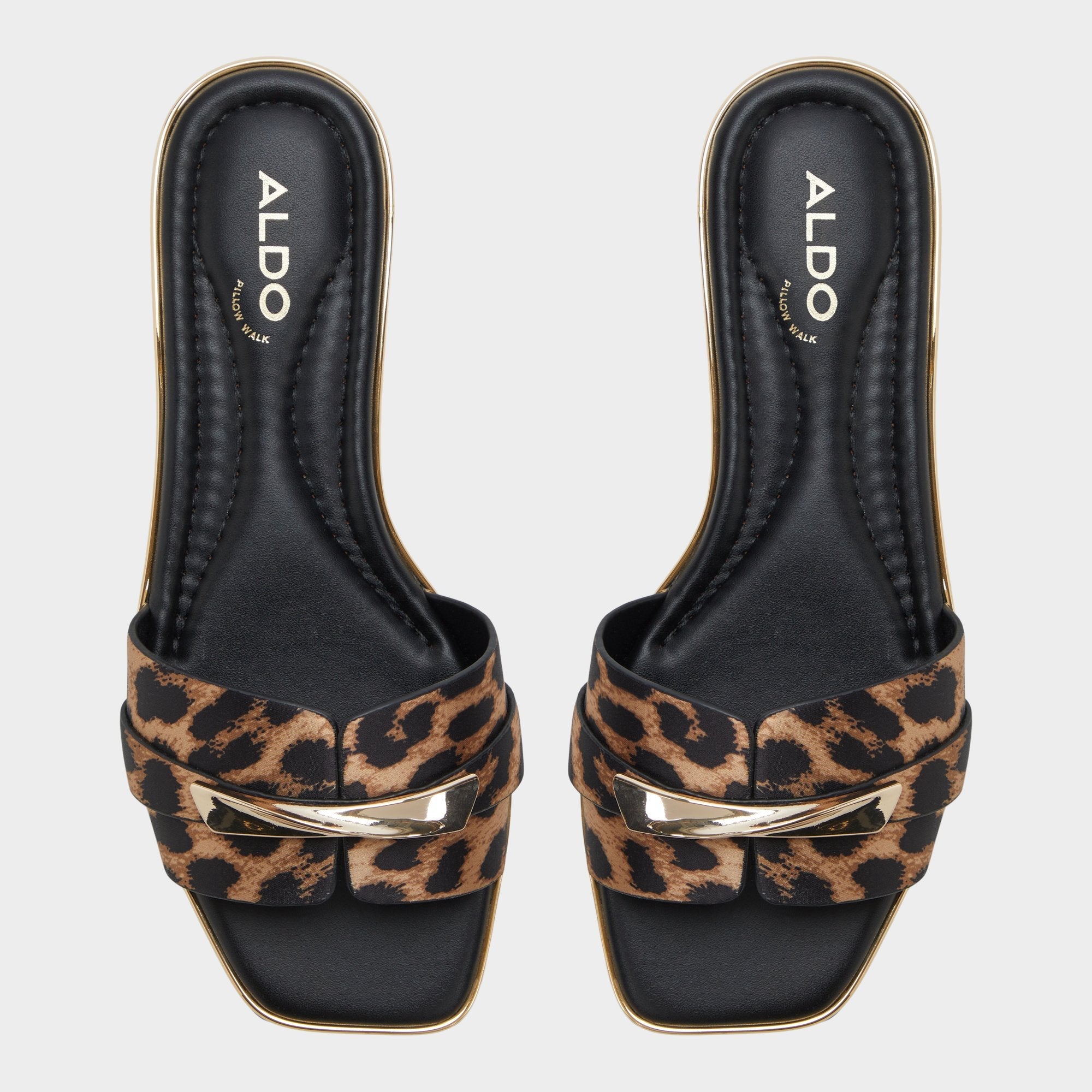 Darlina Brown Multi Women's Flats - Slide sandal