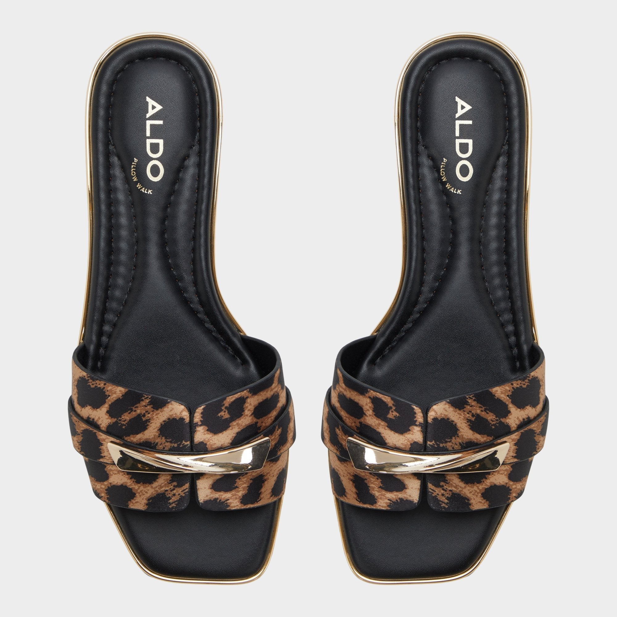 Darlina Brown Multi Women's Flats - Slide sandal