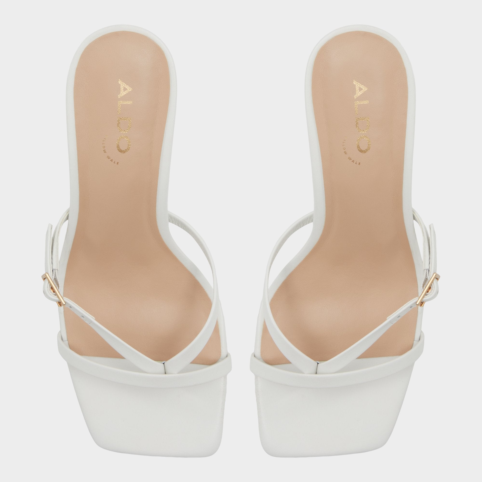 Gannever White/Bone Women's Heeled sandals -