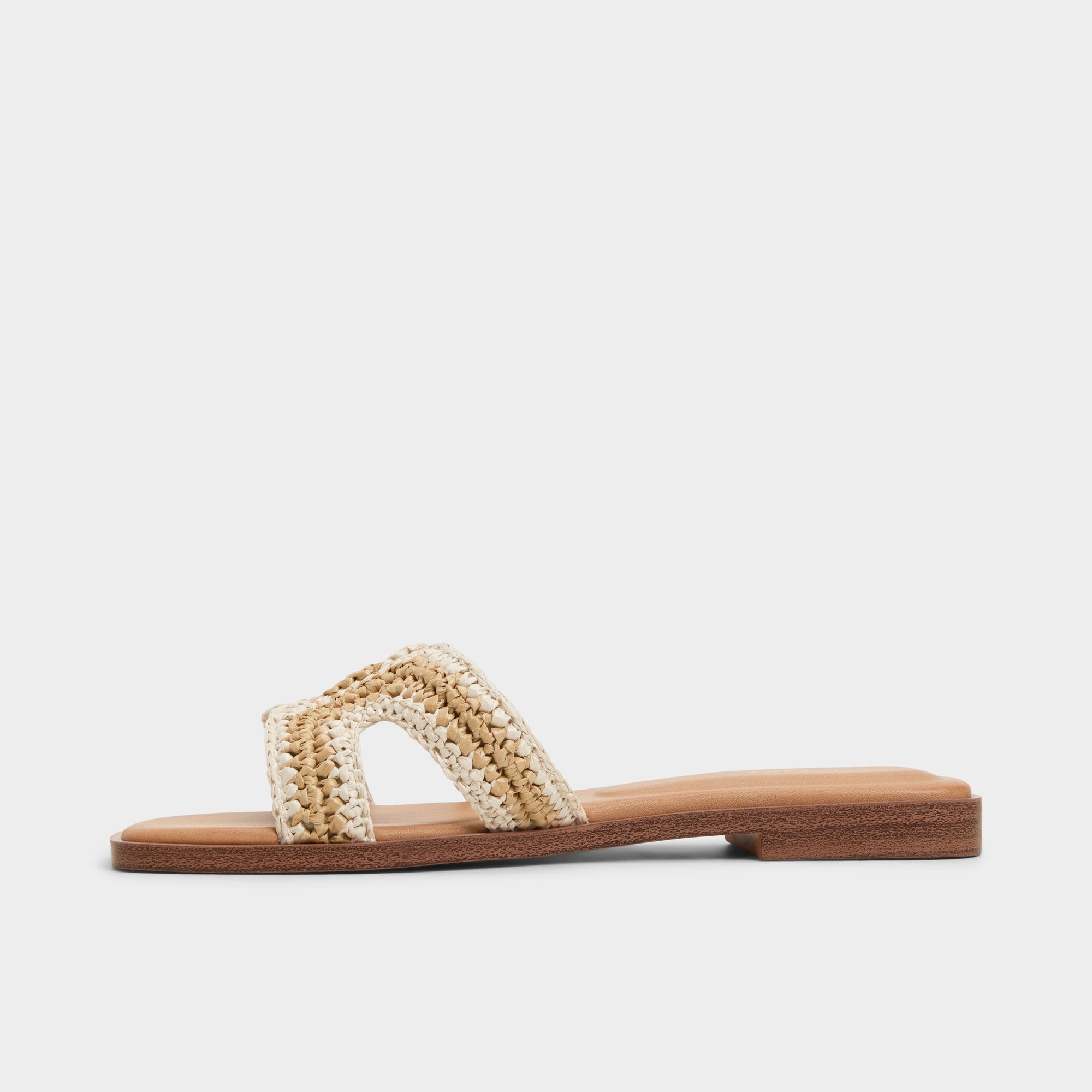 Itsandal Beige Women's Flats - Slide sandal