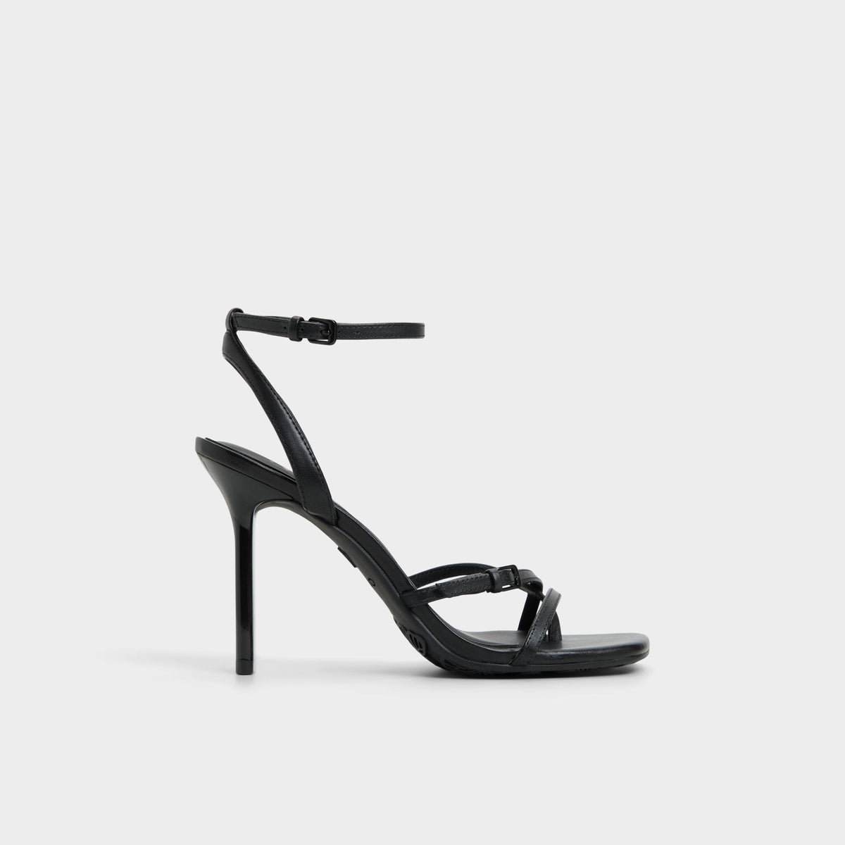 Conney Black Women's Heeled sandals - Strappy heeled sandal Stiletto heel