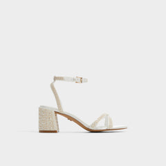 Block heel Bouclettie Other White Women's Block heels - Strappy heeled sandal