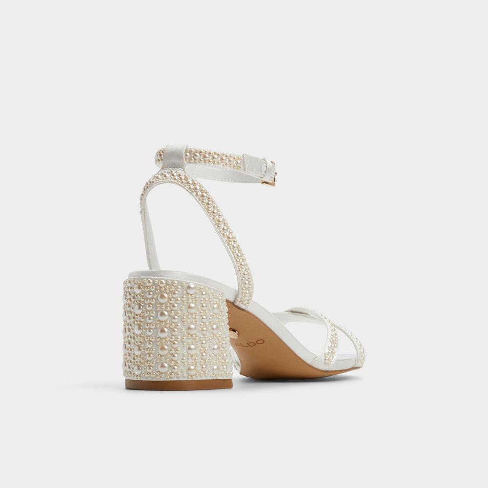 Block heel Bouclettie Other White Women's Block heels - Strappy heeled sandal