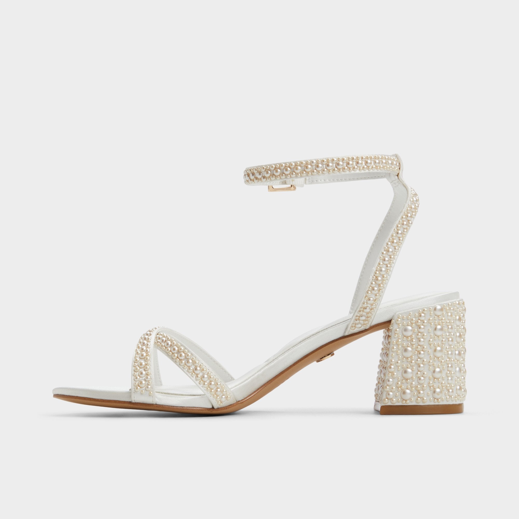 Block heel Bouclettie Other White Women's Block heels - Strappy heeled sandal