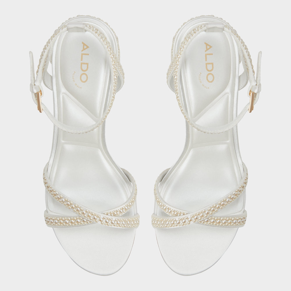 Block heel Bouclettie Other White Women's Block heels - Strappy heeled sandal