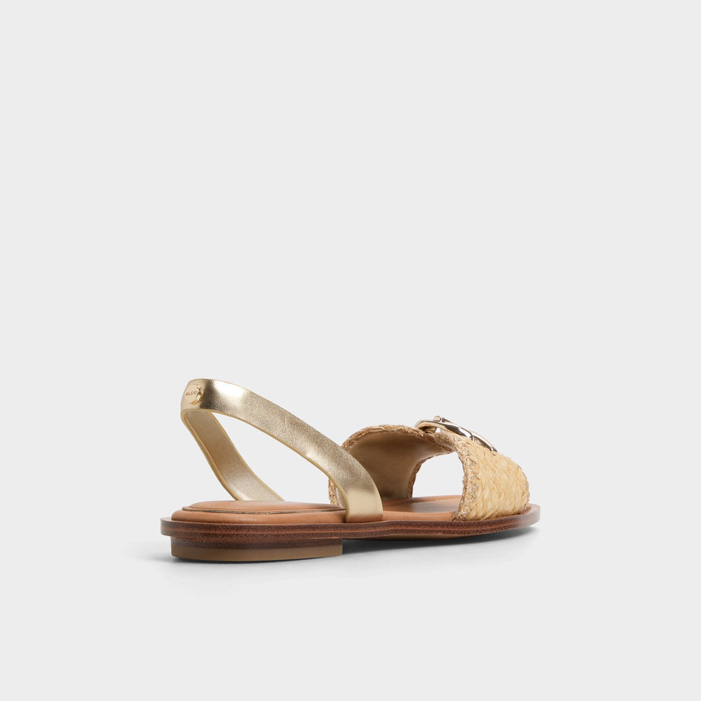 Goassi Gold Women's Iridescent metallics - Flat sandal