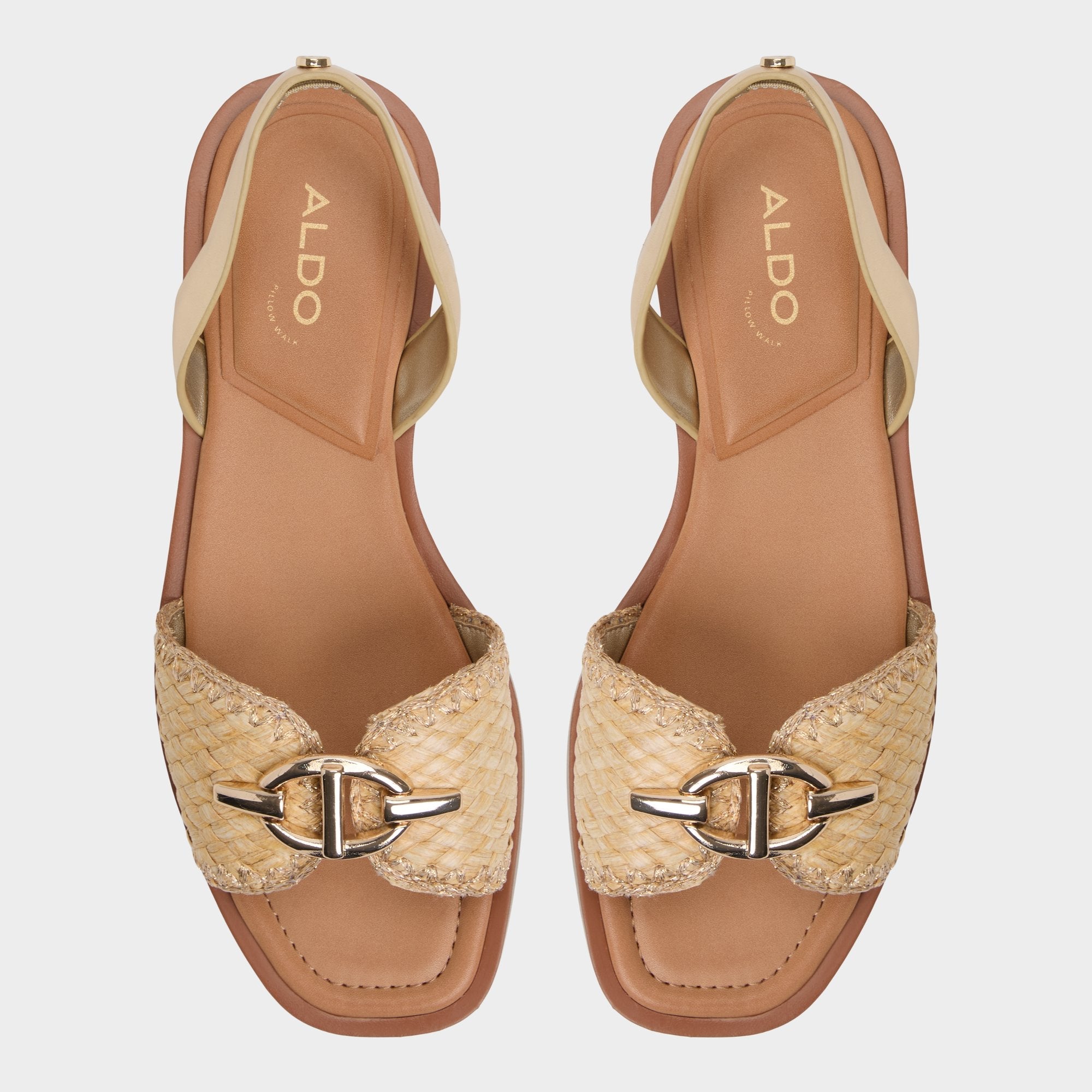 Goassi Gold Women's Iridescent metallics - Flat sandal