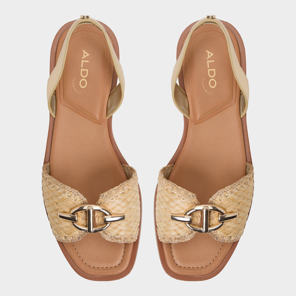 Goassi Gold Women's Iridescent metallics - Flat sandal