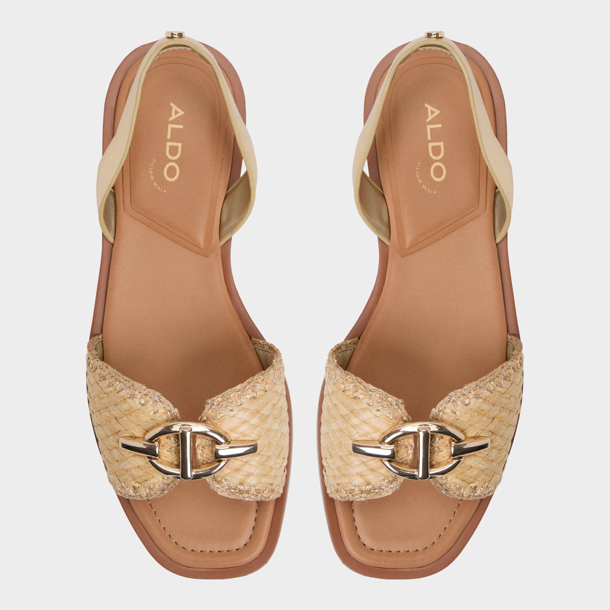 Goassi Gold Women's Iridescent metallics - Flat sandal