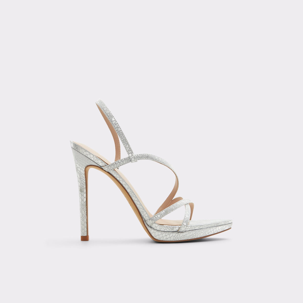 Resurge in Silver - Strappy stiletto sandal Stiletto heel