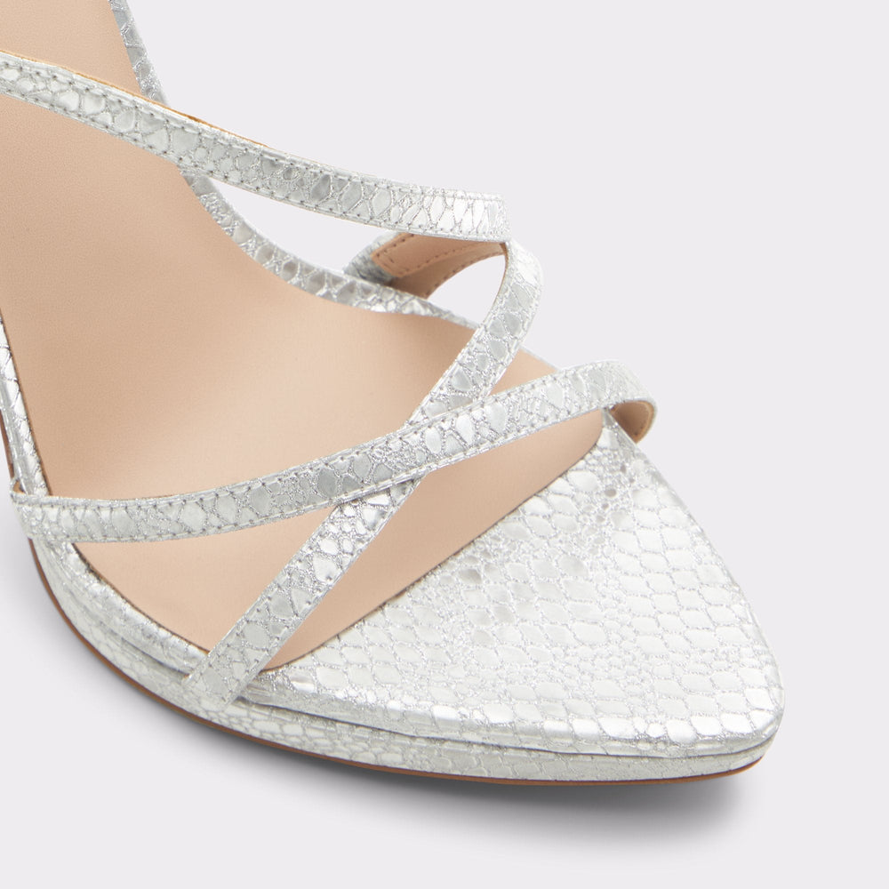 Resurge in Silver - Strappy stiletto sandal Stiletto heel