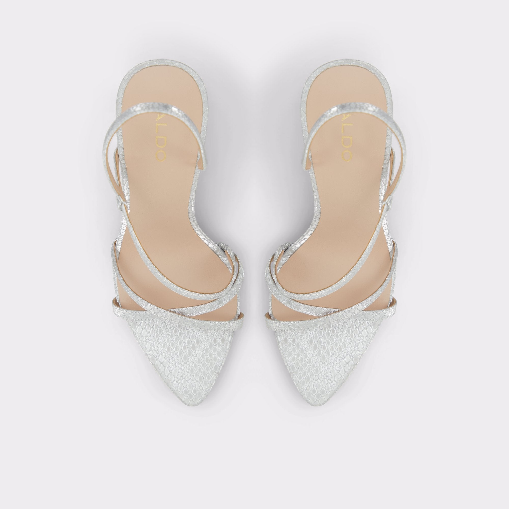 Resurge in Silver - Strappy stiletto sandal Stiletto heel