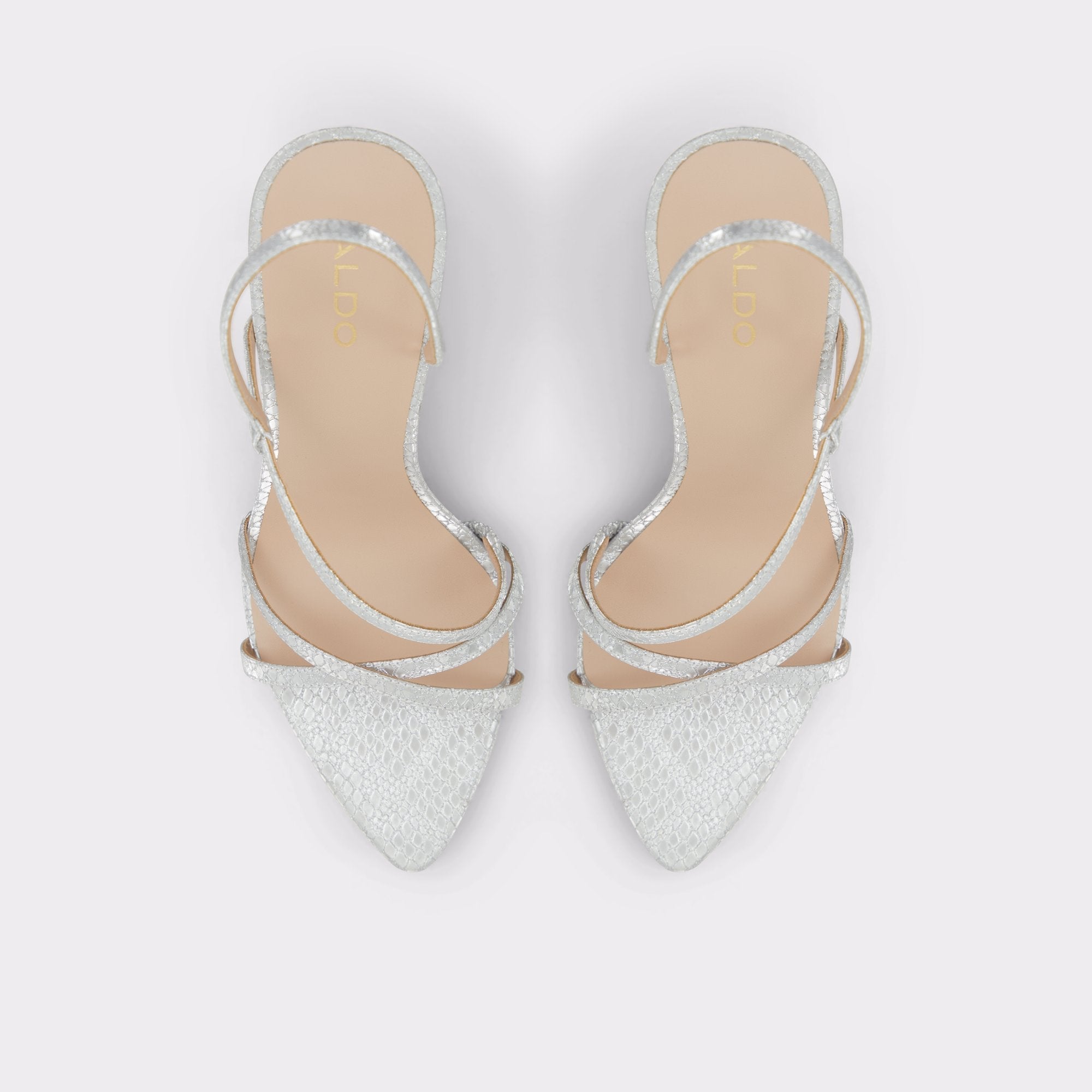 Resurge in Silver - Strappy stiletto sandal Stiletto heel