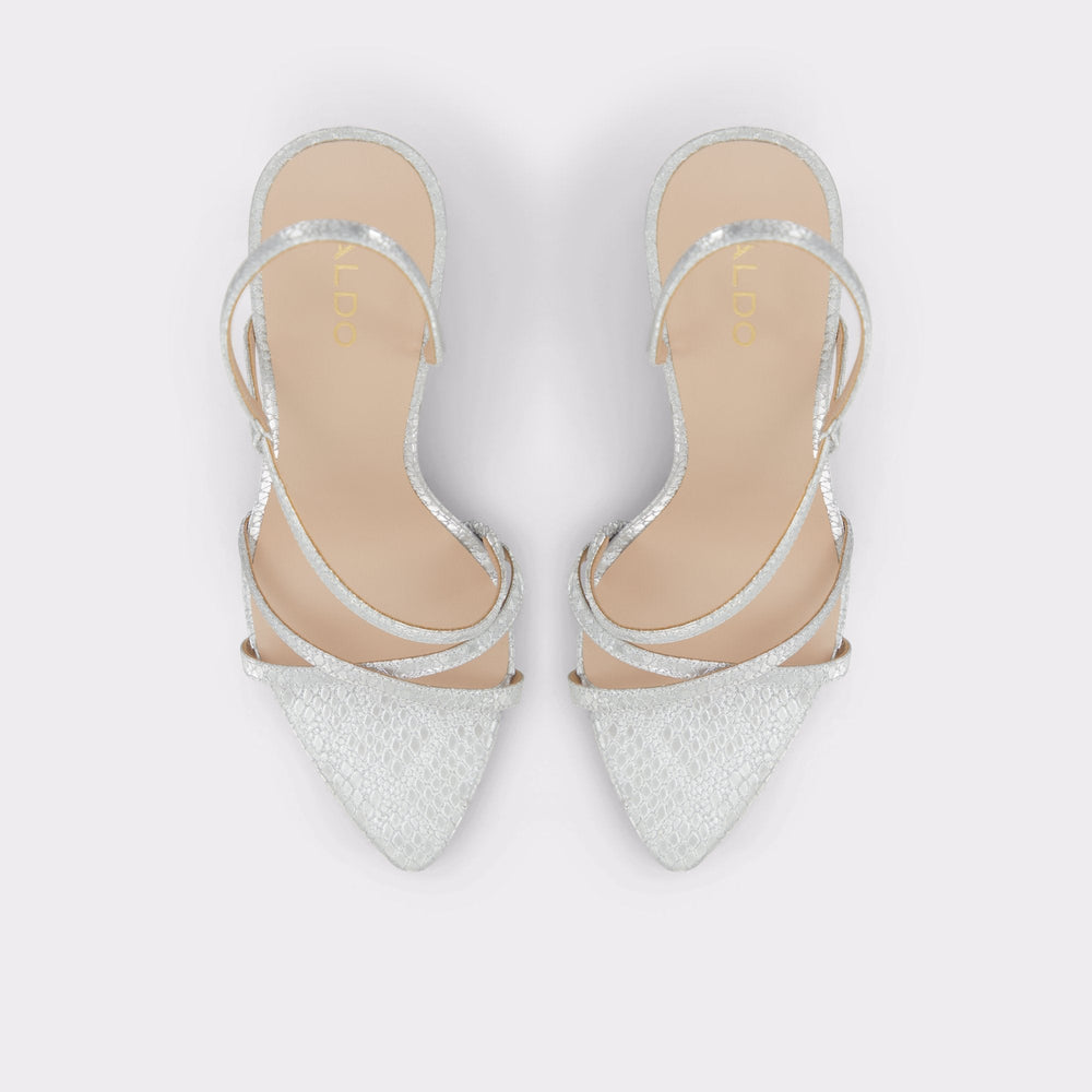 Resurge in Silver - Strappy stiletto sandal Stiletto heel