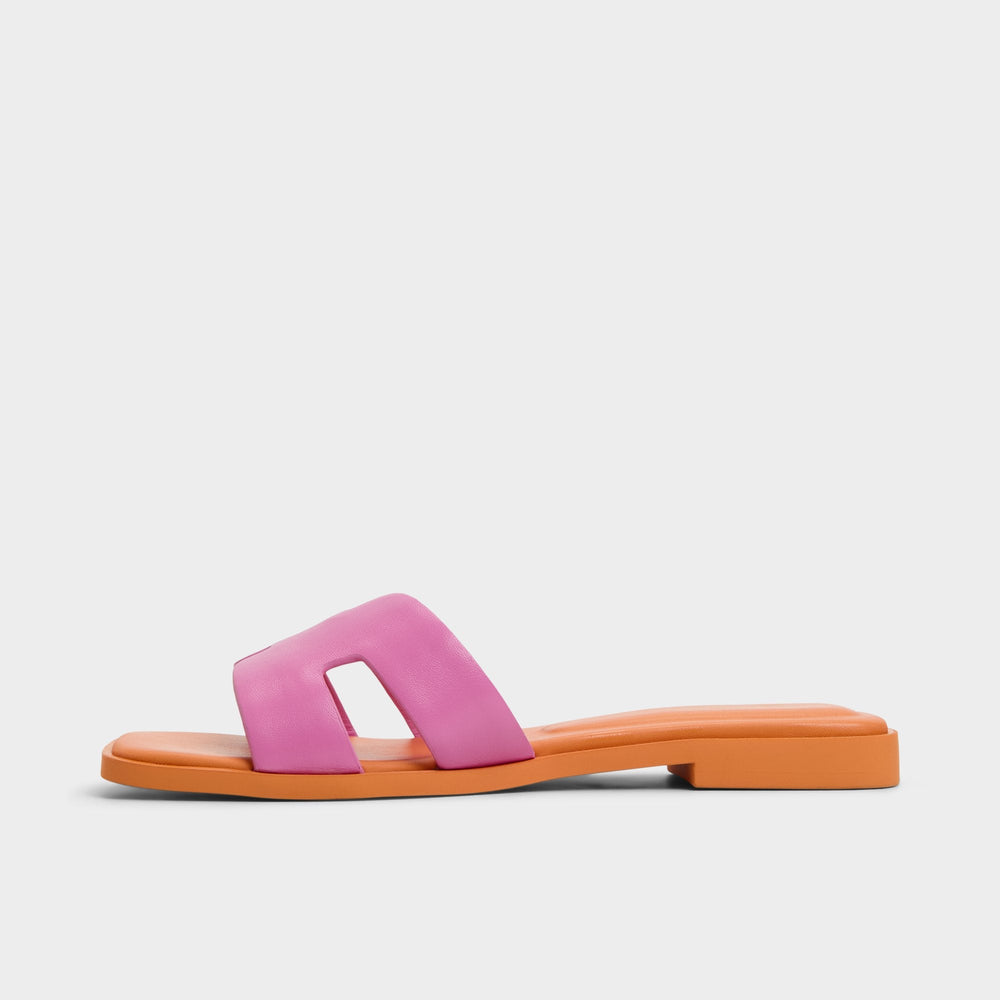 Itsandal Bright Pink Women's Flats - Slide sandal