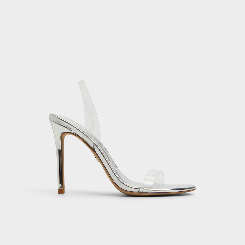 Stiletto heel Quinilynn Silver Women's Iridescent metallics - Strappy heeled sandal
