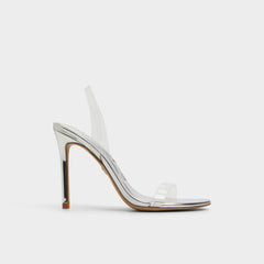 Stiletto heel Quinilynn Silver Women's Iridescent metallics - Strappy heeled sandal