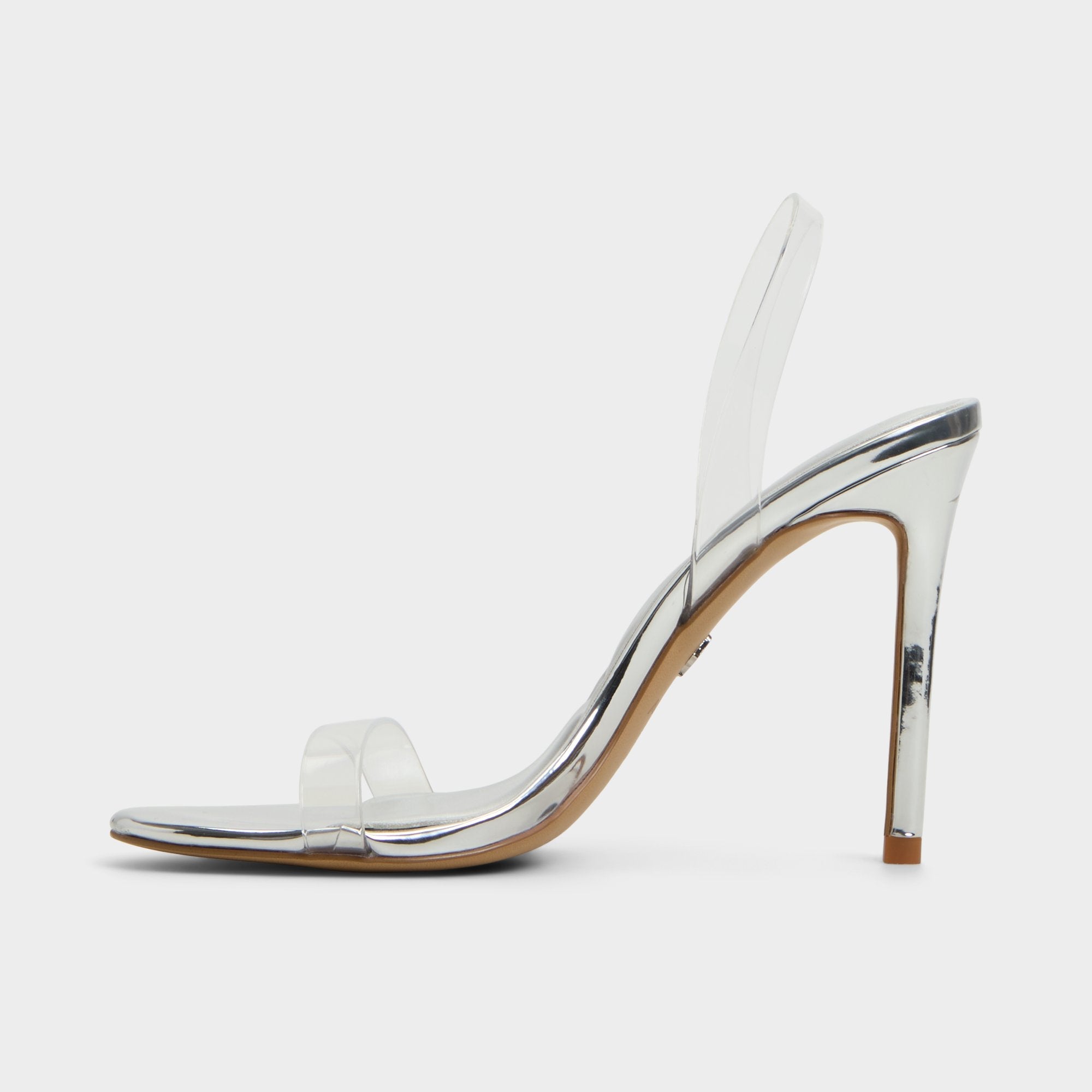 Stiletto heel Quinilynn Silver Women's Iridescent metallics - Strappy heeled sandal