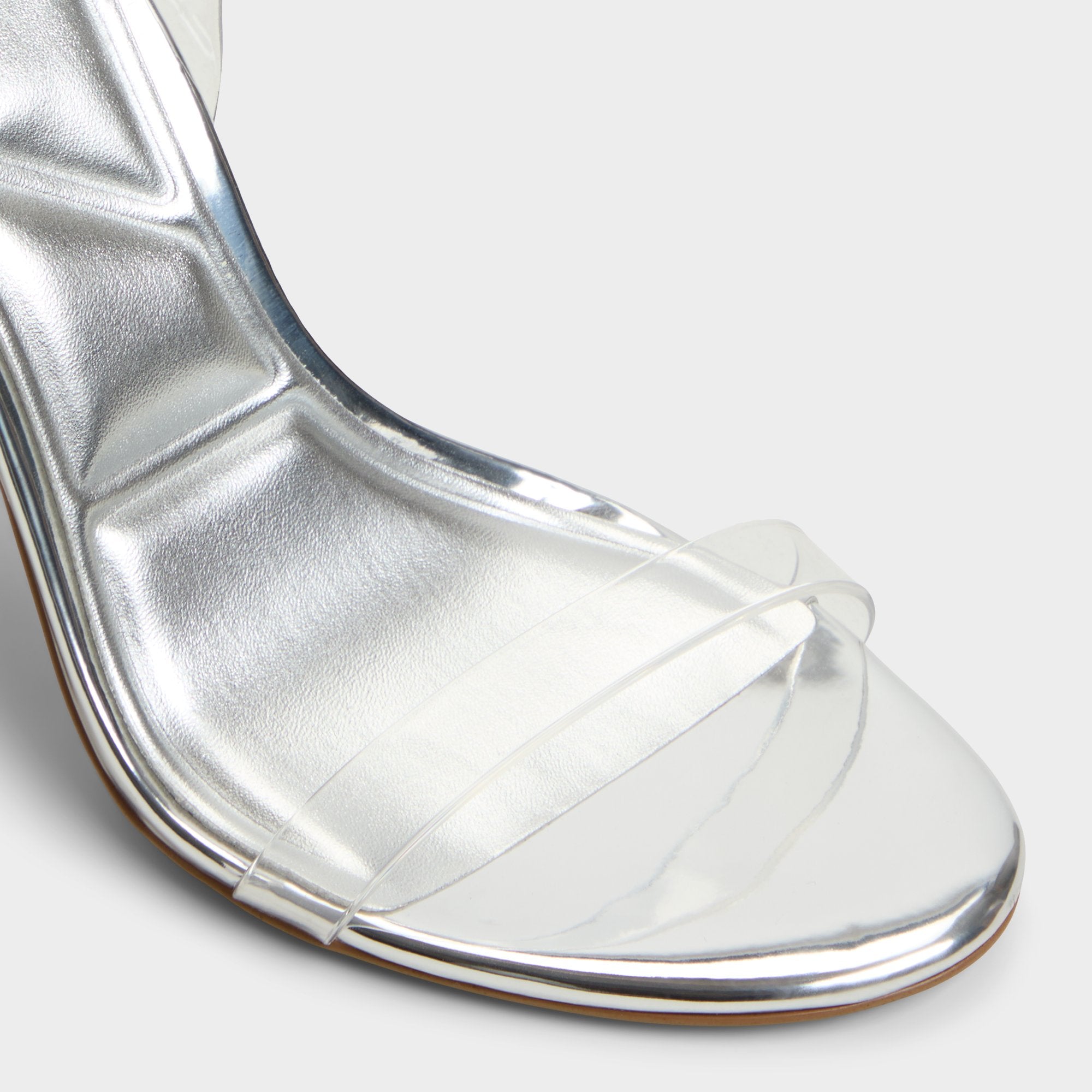 Stiletto heel Quinilynn Silver Women's Iridescent metallics - Strappy heeled sandal