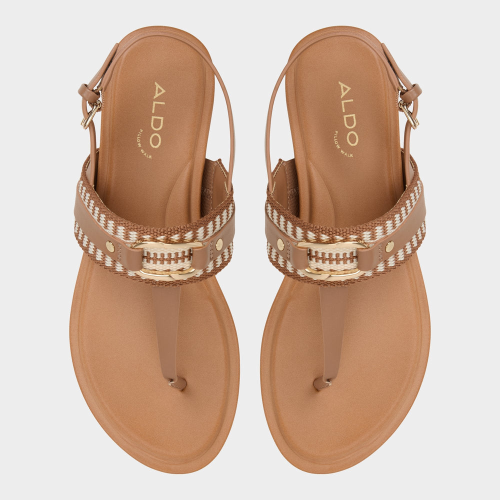 Taylen Medium Brown Women's Festival shoes accessories - T-strap sandal