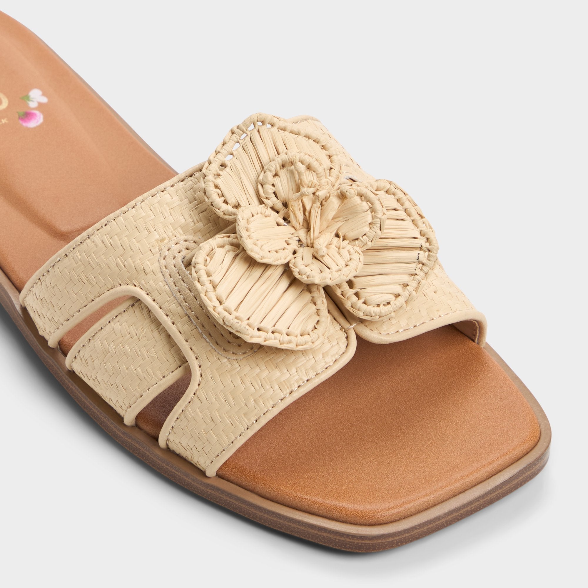 Seaflower Light Beige Women's Flats - Slide sandal