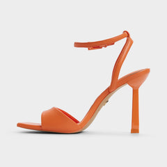 Illustrious Medium Orange Women's Strappy Heels - Strappy heeled sandal Stiletto heel