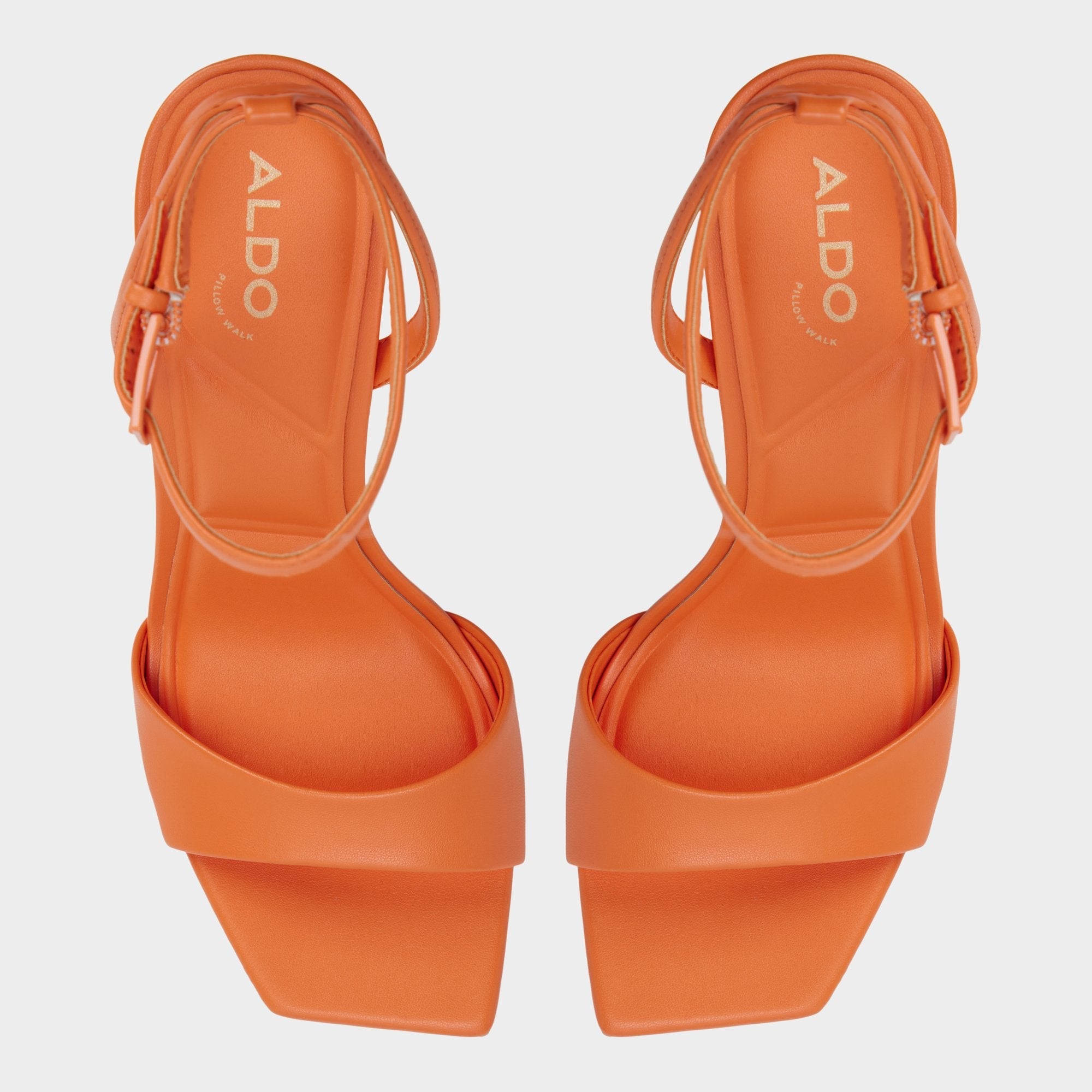 Illustrious Medium Orange Women's Strappy Heels - Strappy heeled sandal Stiletto heel