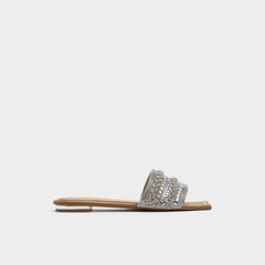 Navalia Silver Women's Flats - Slide sandal