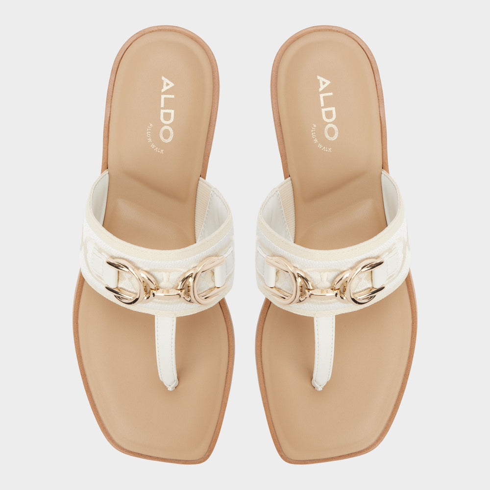 Coralynna in White Bone 14053516 - T-strap sandal