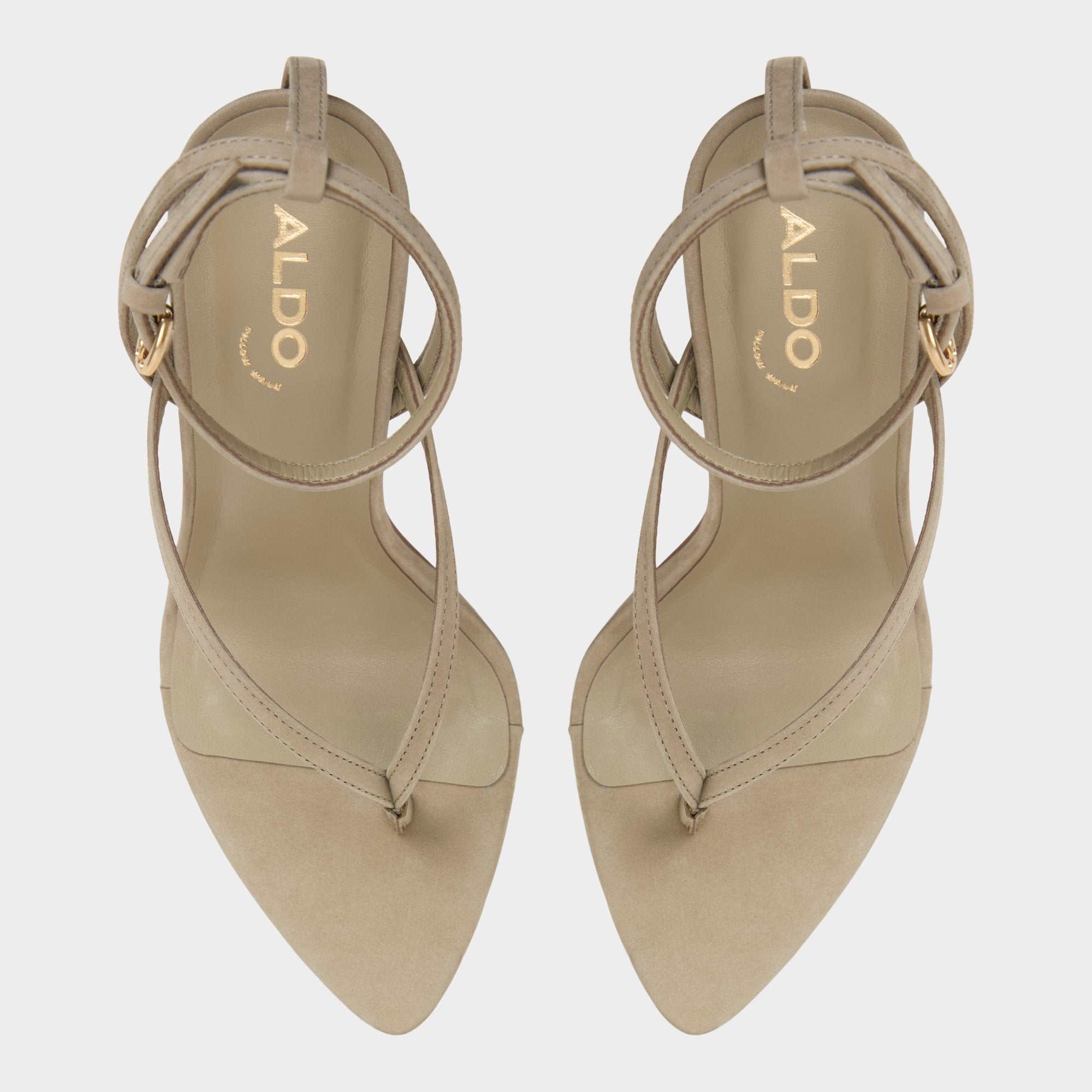 Abyfindley Other Green Women's Strappy sandals - Heeled flip flop Stiletto heel