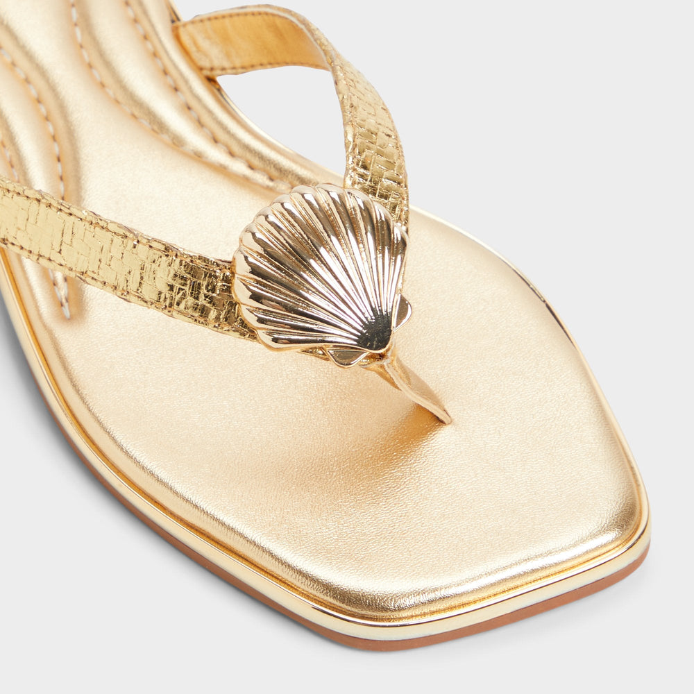 Conchiglia Gold Women's Flats - Flip flop