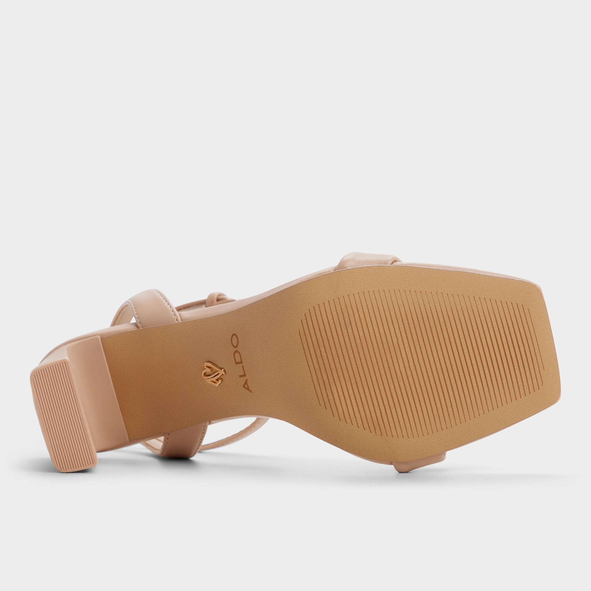 Block heel Aurorai Bone Women's Strappy sandals - Strappy heeled sandal