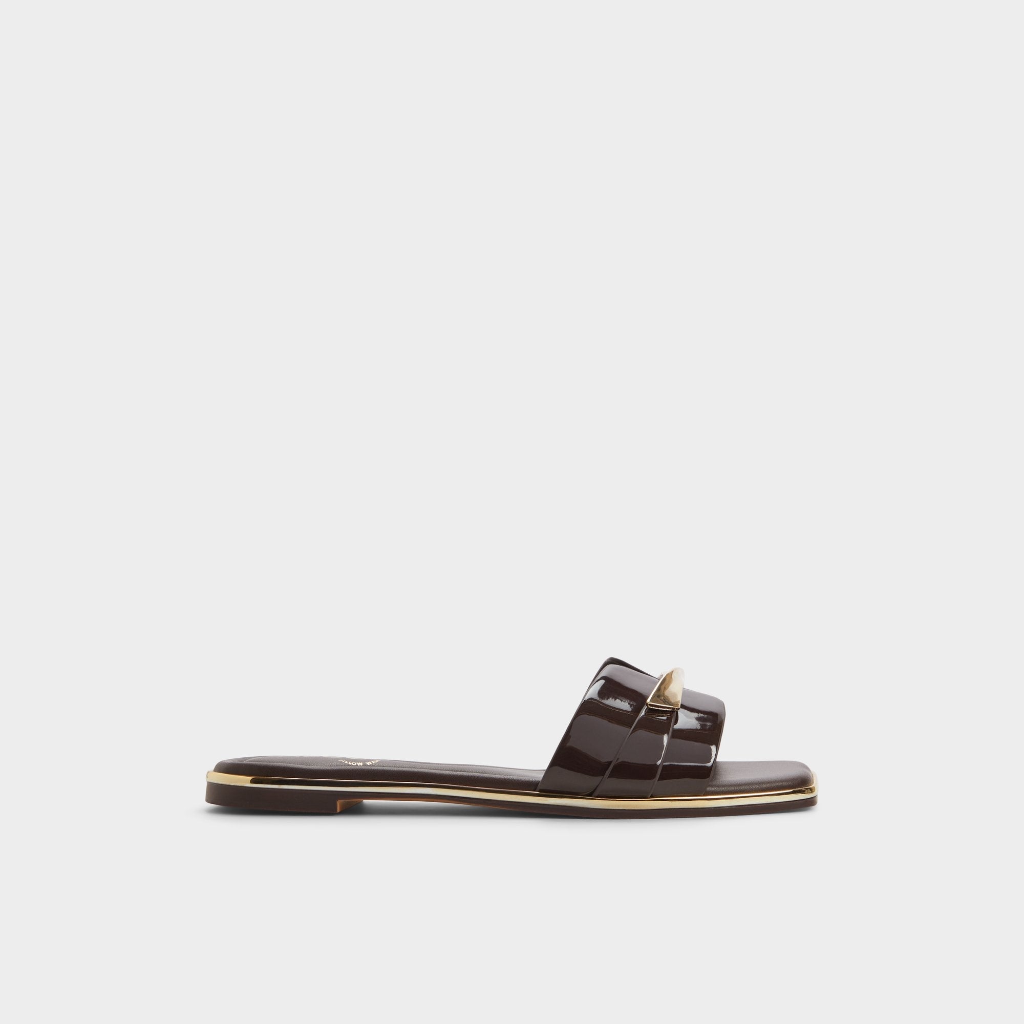 Darlina Medium Brown Women's Flats - Slide sandal
