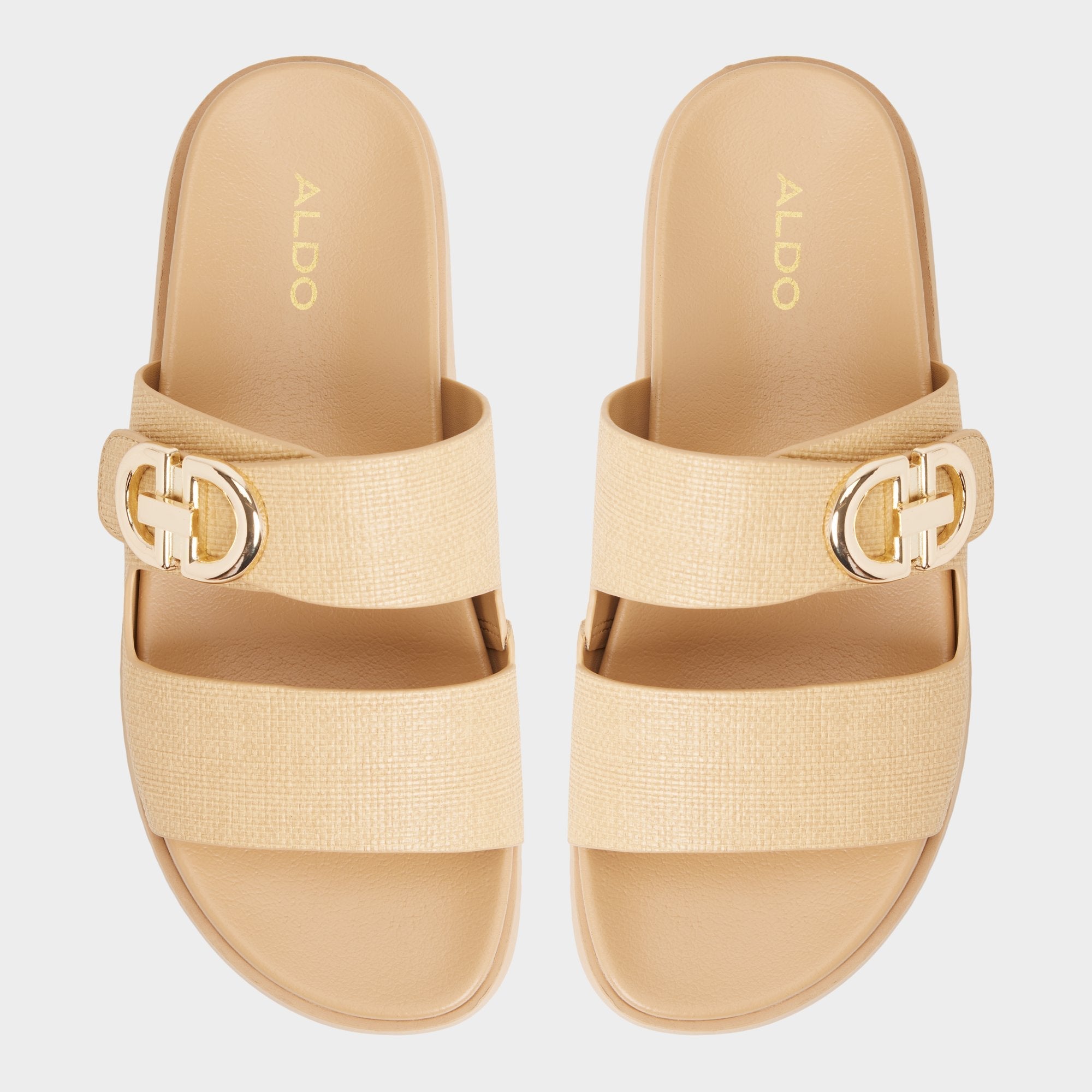 Daisymae Natural Women's Footbed sandals -