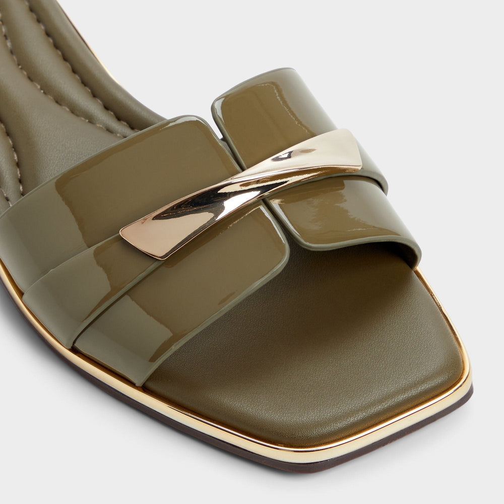 Darlina Other Green Women's Flats - Slide sandal