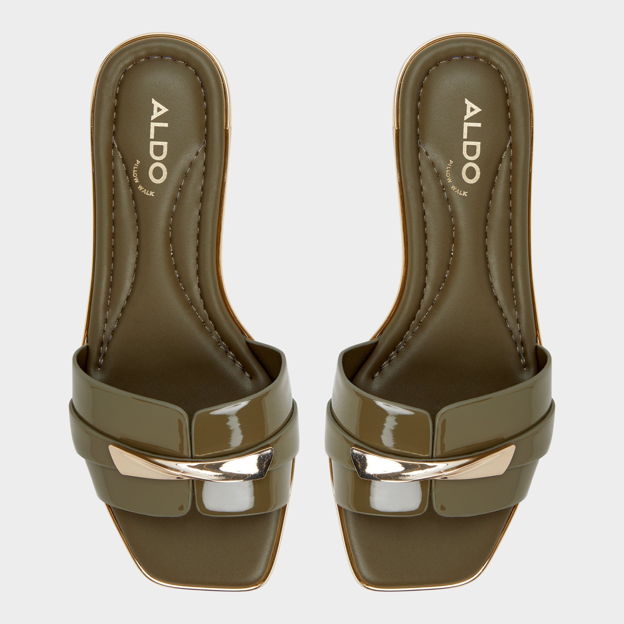 Darlina Other Green Women's Flats - Slide sandal