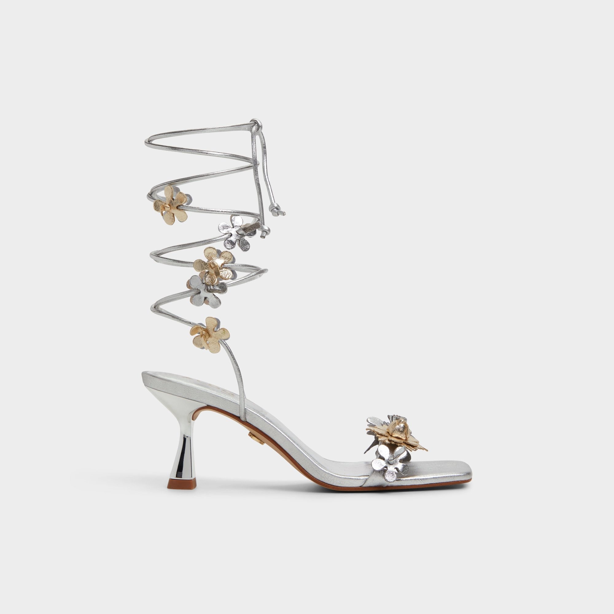 Fiorela Metallic Multi Women's Strappy sandals - Strappy heeled sandal