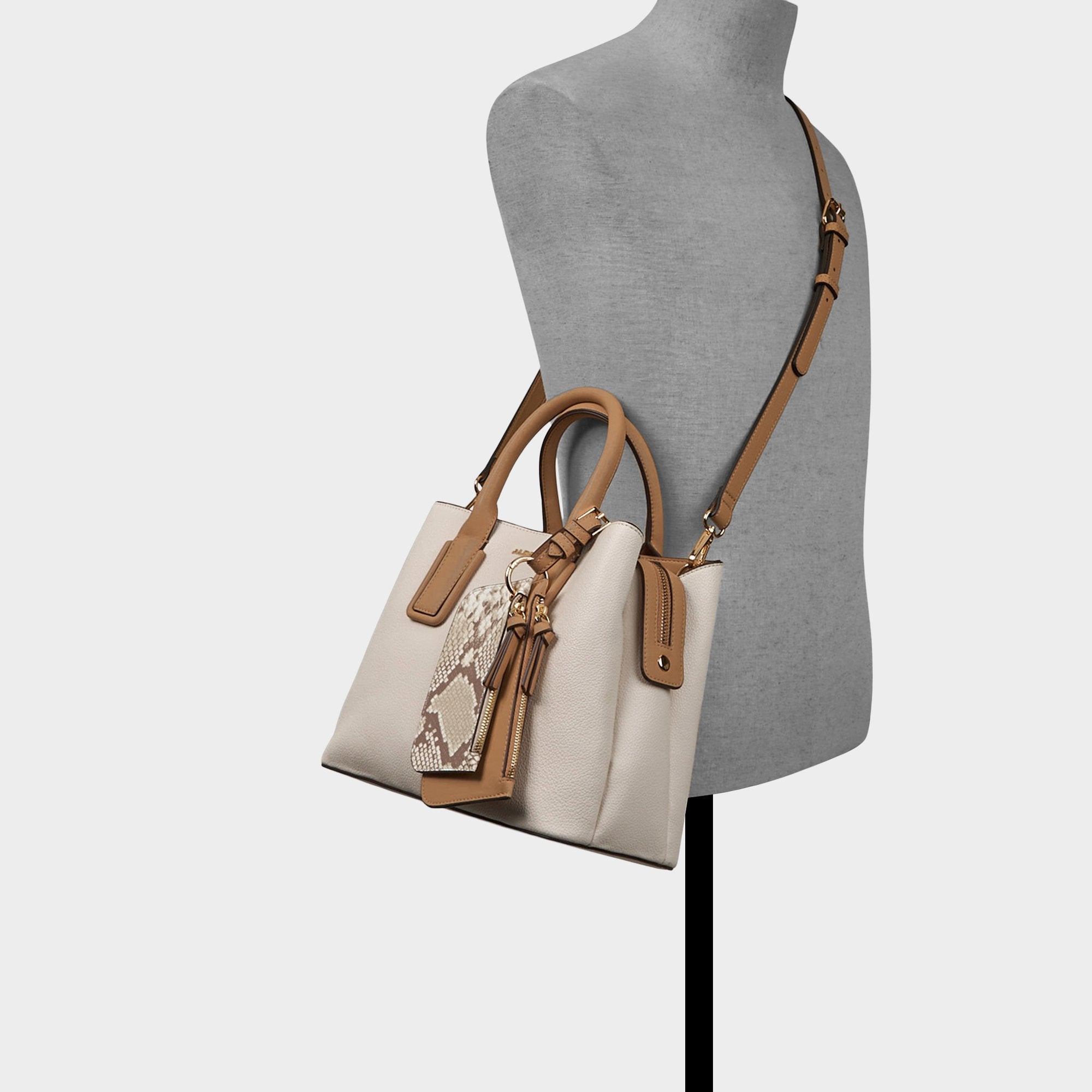 Jeynnaa in Bone - Satchel bag