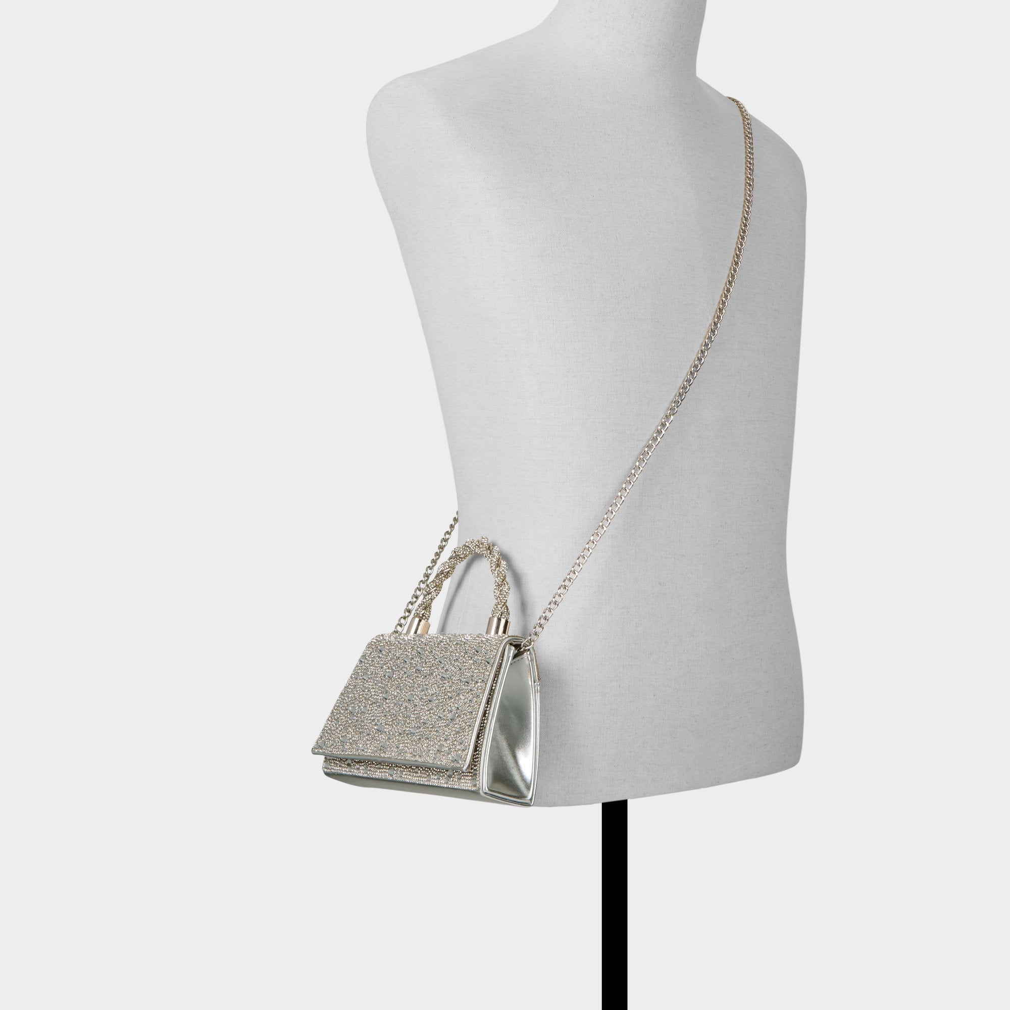 Josephinaa in Silver - Top handle bag