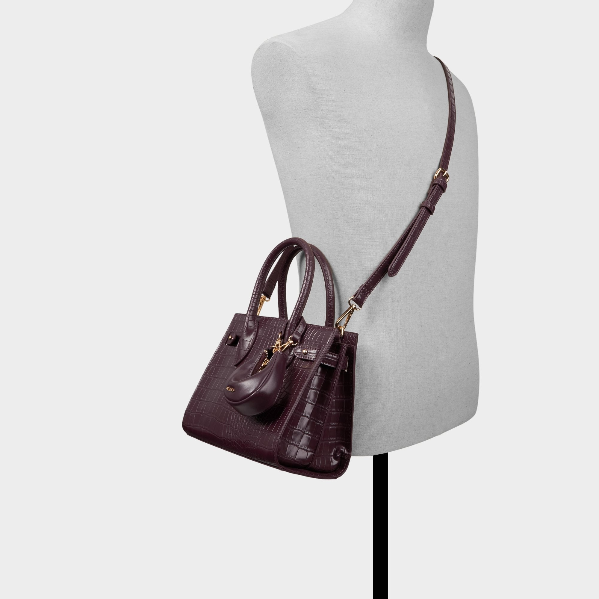 Auraliee in Dark Red - Satchel bag